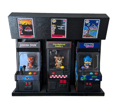 Bitty Pop!  Arcade Display (Free Standing or Wall Mountable) (3D Printed)