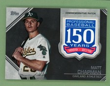 2019 Topps 150th Anniversary Manufactured Patches Matt Chapman Athletics