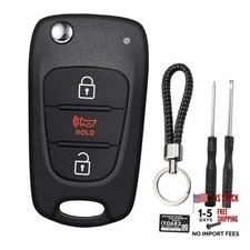 Flip Key Fob Shell Case Replacement Fits for Kia Soul 2011 2012 2013 2010 /