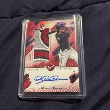 Dylan Crews Topps Pristine Jumbo Patch Auto /5