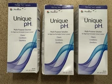 Menicon Unique pH Multi Purpose Saline Solution for RGP Contacts 3 Pack 4oz 2027