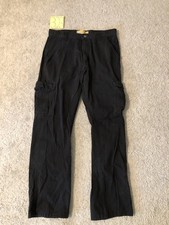 Wrangler Men s Black Cargo Utility Pants 34x32 Workwear Pockets Model 70CATBL