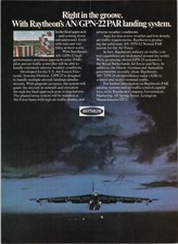 Raytheon AN/GPN-22 PAR Landing System Vintage Magazine Ad 1970s Military