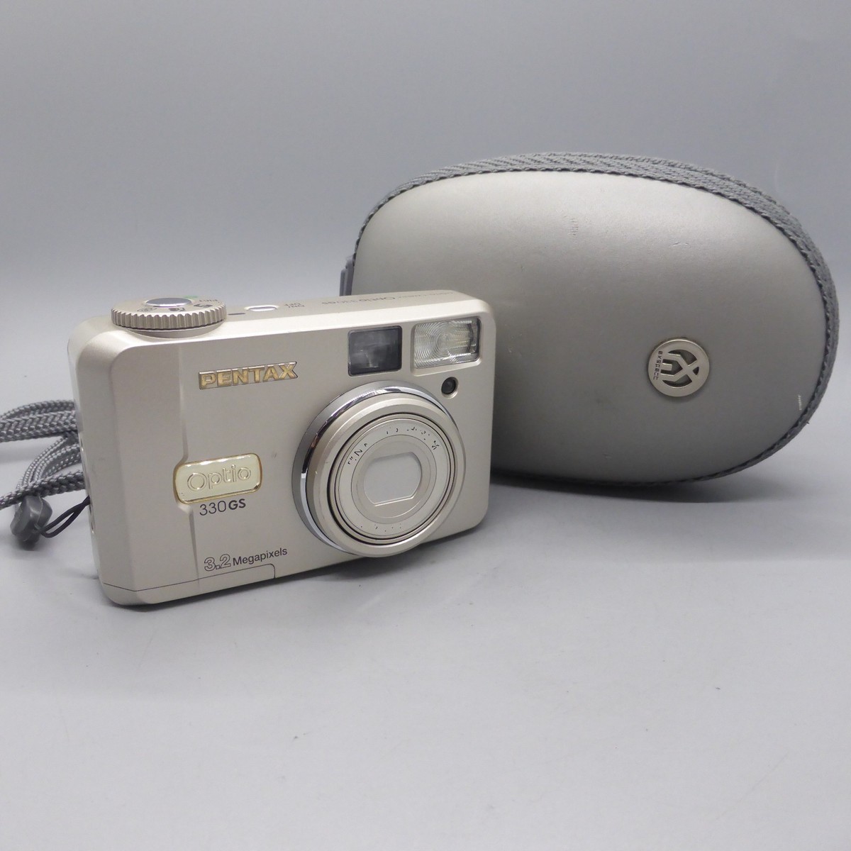 PENTAX Optio 330 GS シルバー ペンタックス オプティオ Pentax Digital Camera Optio 330 GS 3.2MP Silver Flip Screen