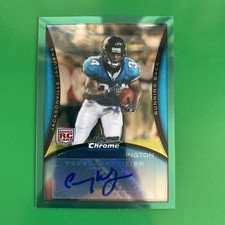 Chauncey Washington 2008 Bowman Chrome Green Refractor RC Auto #BC81 LTD 100/150