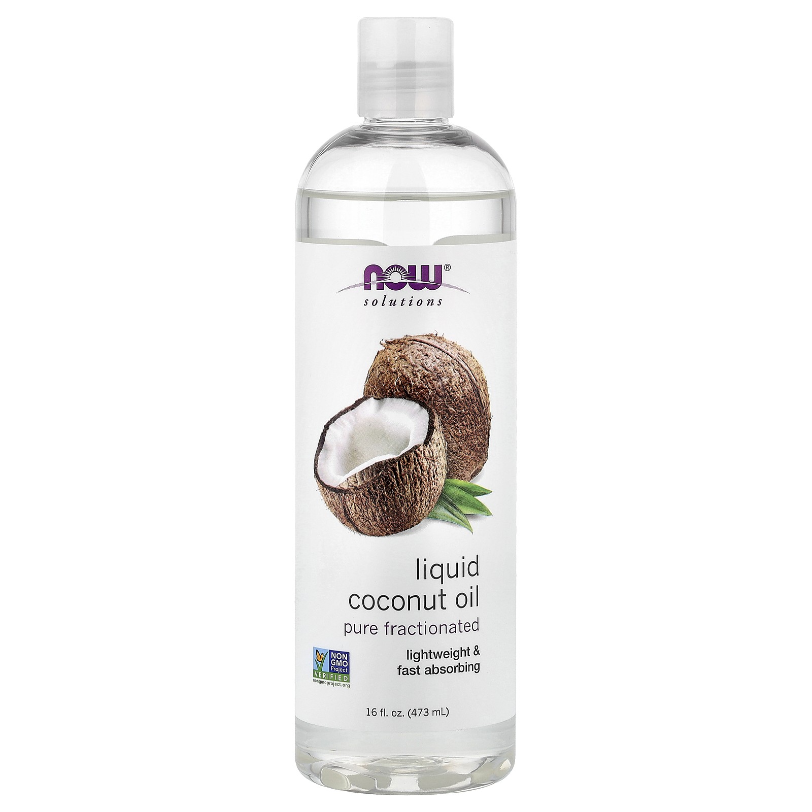 Solutions Liquid Coconut Oil Pure Fractionated 16 fl oz 473 ml 3490₽