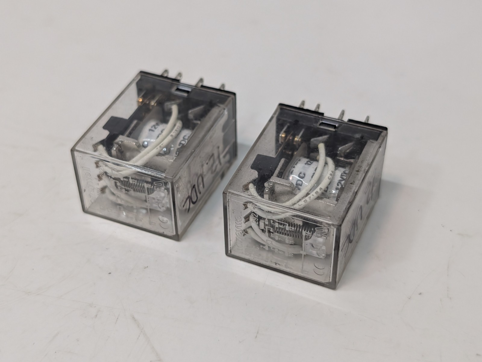 Lot of 2 Honeywell SZR-MY41 "ice cube" general purpose power relays 12VDC 14-Pin