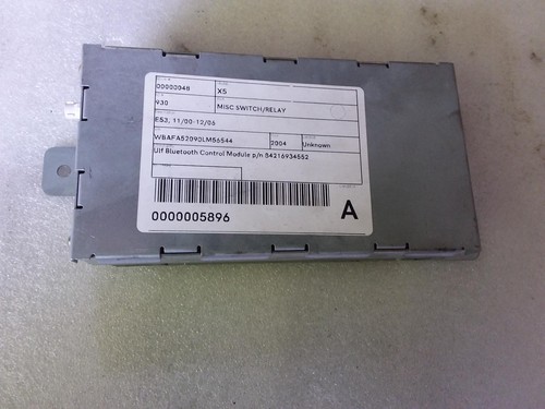 BMW X5 E53, 11/00-12/06 - Ulf Bluetooth Control Module 84216934552