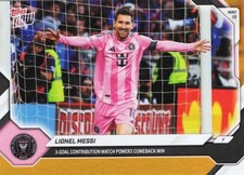 2026 Topps Now Lionel Messi #45 Orange Foil /25 Inter Miami Soccer Card