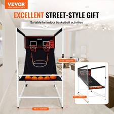 US Arcade Cage Basketball Game, 2 Player Indoor Basketball Game, Home Dual Sho