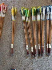 Footed Wood Arrows by Rusty's Feet, 1/2 Dozen