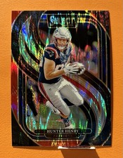 Hunter Henry - 2024 Panini Select - Premier - #160 Black And Red Shock Prizm