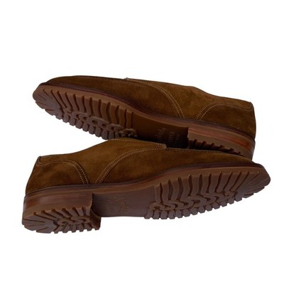 Zelli Brown Suede Leather Norwegian Split-Toe Oxford/Derby shoes 10.5 Zelli Brown Suede Leather Norwegian Split-Toe Oxford/Derby  main image 2