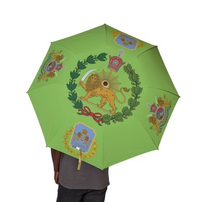 Persian Lion and Sun Umbrella | Shir o Khorshid | Iran Flag | Pistachio