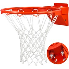 Basketball Rim , Heavy Duty Breakaway Rim and Net, Universal 18" Professional...