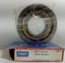 1 NEW SKF 7309 BECBY 45X100X25mm 1 ROW ANGULAR CONTACT BEARING NIB MAKE OFFER