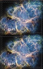 US 6055 Priority Crab Nebula $11.95 vert pair MNH 2026