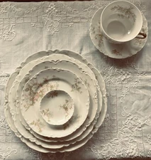 Haviland Limoges "The Bretagne" Porcelain Dining Dishes