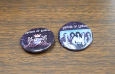 House of Lords - Vintage Pinback Button - Excellent Condition. Set of 2.