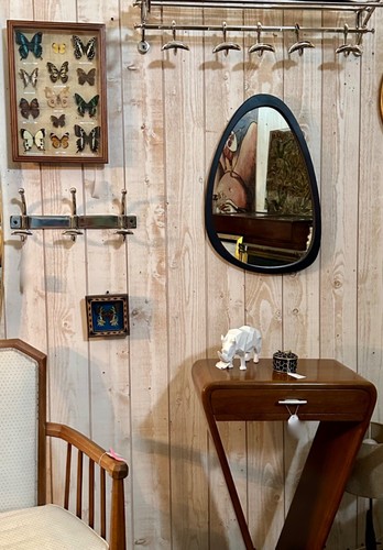 Miroir Marco en bois brun 60x40cm - Photo 10/10