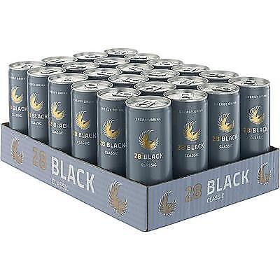 24 Dosen a 0,25L 28 Black Classic Energy Drink graue Dose inc. EINWEG Pfand - Bild 1 von 1