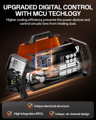 HITBOX 7 IN 1 200A MIG Welder Double Pulse MIG /LIFT-WIG/SPOT/MMA Welding - Picture 5 of 16