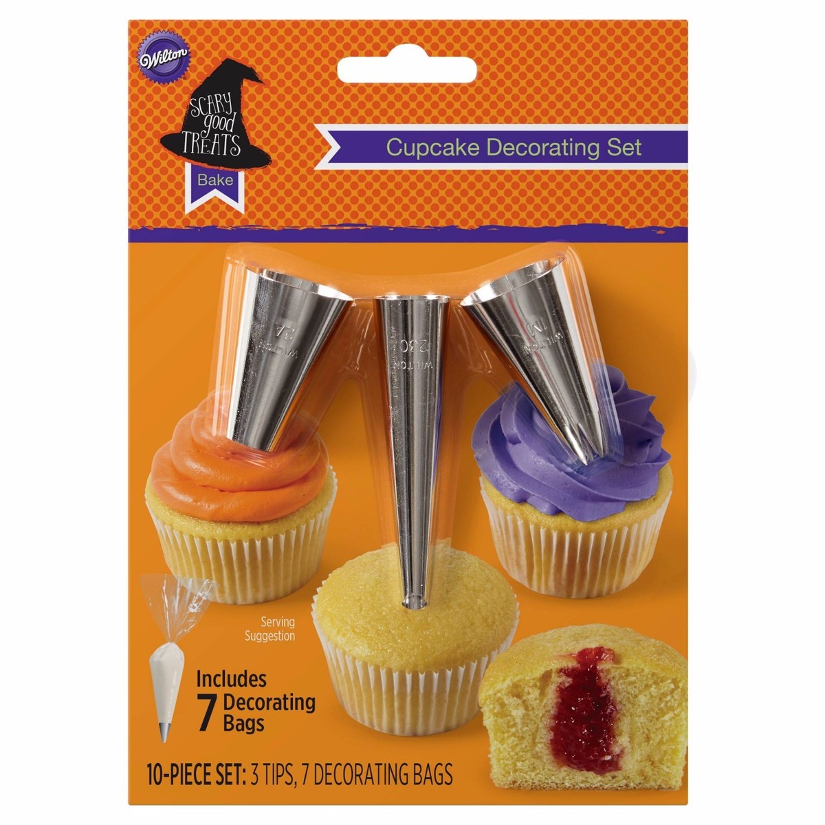 New Wilton 10 piece Set cupcake Decorating Set Includes