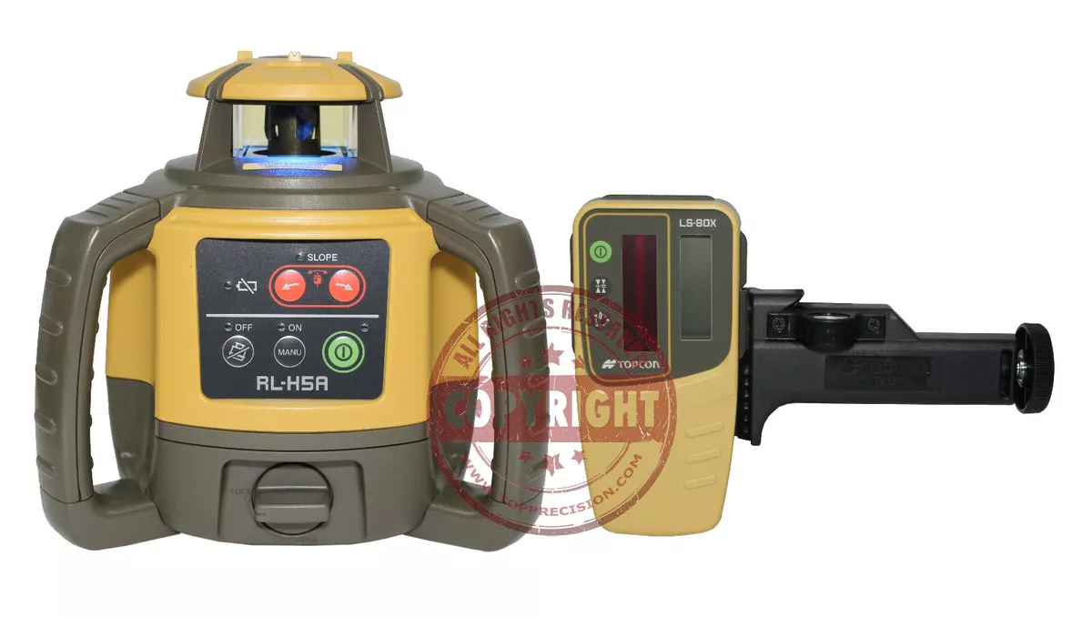 Topcon RL H5A Self Leveling Rotary Grade Laser Level Slope Matching Transit