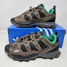 Adidas Hyperturf Brown Black Hiking Trail Shoes / HQ6606 / Mens 7.5 , Wmns 8.5