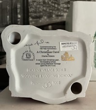 Department 56 rare Artist Signed commemotive Ed. scrooge Boarding Lodging Shool