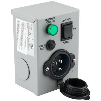 Generator Transfer Switch - 15 Amp 120V ETL Certificated Manual Generator  
