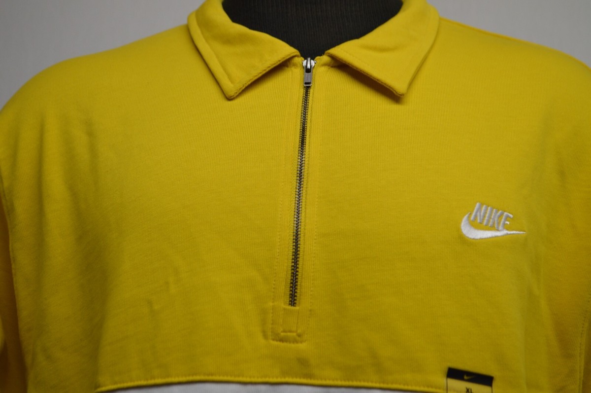 NEW Nike Club Quarter Zip Polo shirt Men's XL Loose Fit