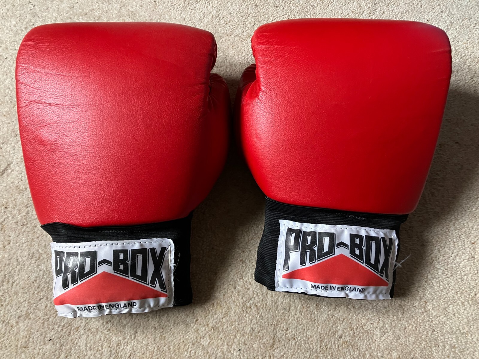 Pro Box Boxing Gloves 10oz Adult Pro Spar Sparing Glove Red eBay