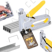 Handtacker Tacker Hefter 4-14 Mm Polstertacker KlammergeräT 2000X Klammern NäGel