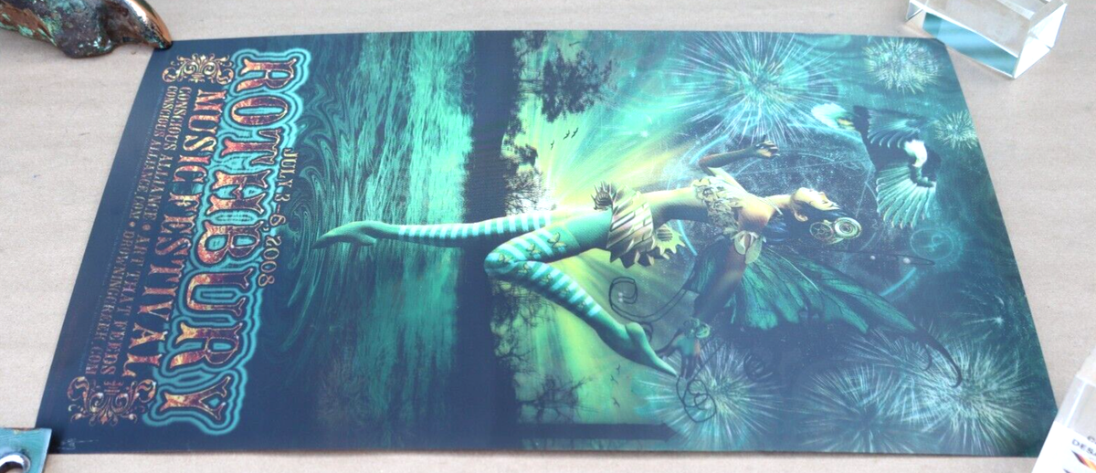 2008 ROTHBURY MUSIC FESTIVAL CONCERT POSTER ART 12X19 3D