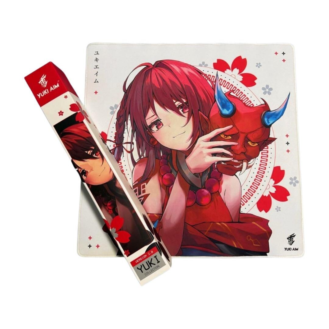 Yuki Aim ONI White Mouse Pad YUKIPAD LIMITED 2022 DROP 1 Yuki Aim ONI White Mouse Pad YUKIPAD LIMITED 2022 DROP 1