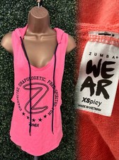 ZUMBAWEAR HOODED ORAGE TOP  SIZE XS