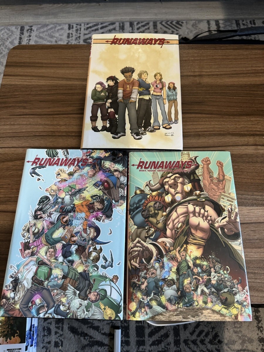 アメコミ・英語　全6巻セット　RUNAWAYS RUNAWAYS Deluxe Hardcovers Volumes 1 2 & 3 Brian K. Vaughan