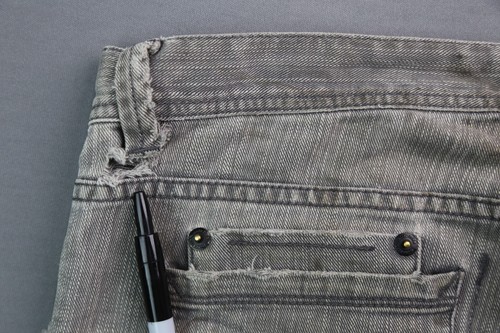 Herren Marc Ecko Jeans Slim Distressed Grau Größe 36x32 - Bild 11 von 12