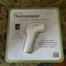 FLTR Non-Contact Infrared Instant Read Thermometer Fever Alert Auto Off New