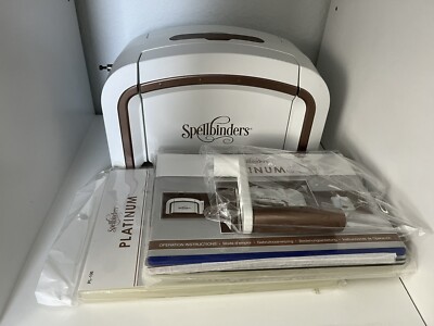 Spellbinders Platinum 6 Cutting& Embossing Machine + Magnetic Platform ~ No Box