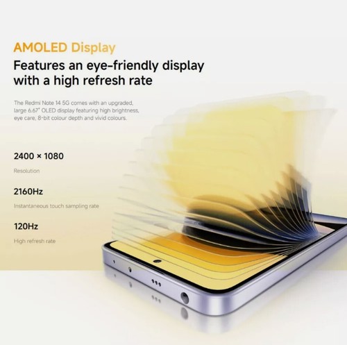 Smartphone Xiaomi Redmi Note 14 5G 8GB+256GB 108MP NFC 5110mAh 45W 120Hz Global - Imagen 4 de 11