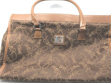 DVF Studio Weekender Duffle Bag Monogram Luggage Brown Diane Von Furstenberg