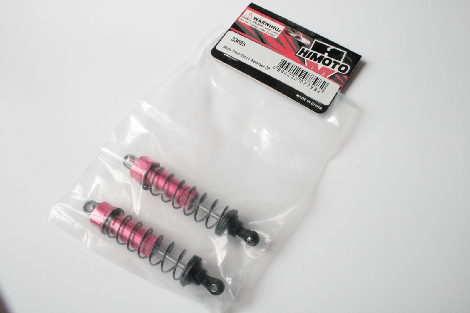 Himoto Red Aluminium Front Shock Absorbers - 33005 E10 SC XB DB HM XR
