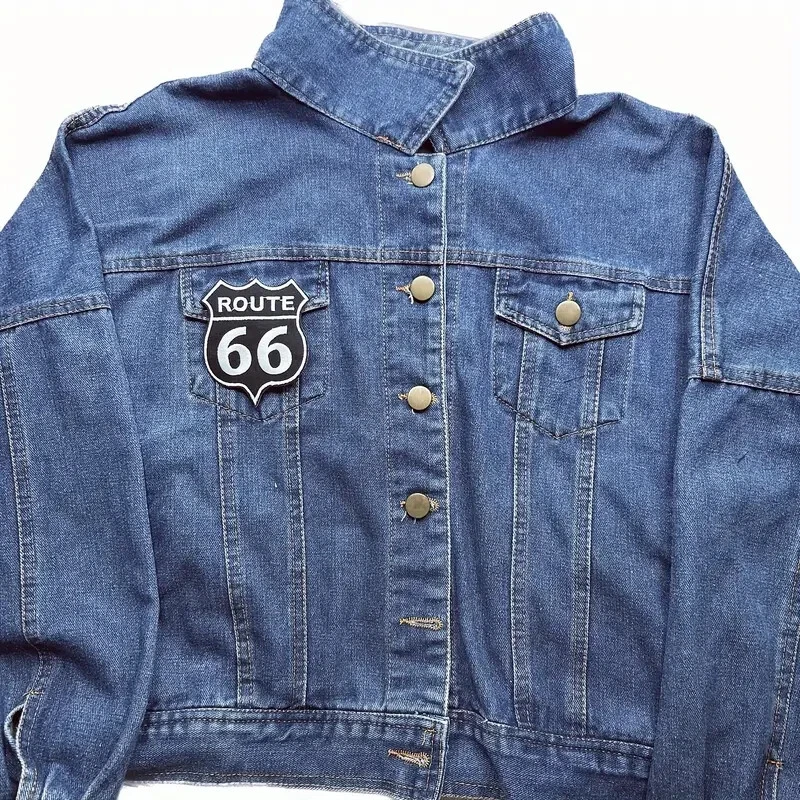 Route 66 iron on patch applique 3 x 4 inch - Image 2 of 3