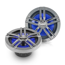 2x Enrock Marine 180W 2-Way 6.5" Water-Resistant Speakers Charcoal