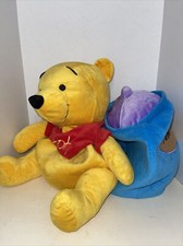 Disney Parks Winnie The Pooh and Honey Pot Reversible Plush Toy 20 inch