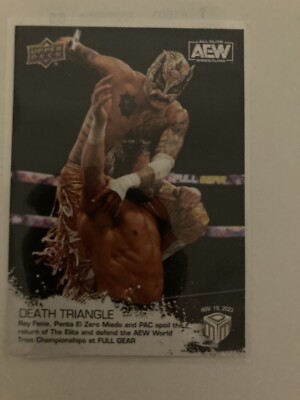 AEW Upper Deck Match Dated Moments Full Gear #25 Death Triangle