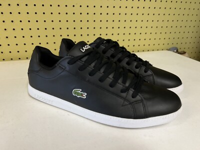 Lacoste 11 Mens Shoes Graduate BL 1 Black Leather Casual Sneakers Shoes |  eBay