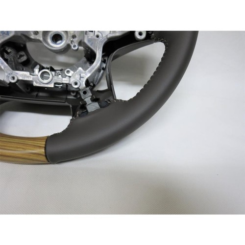 Genuine TOYOTA LAND CRUISER PRADO Wood Steering Wheel Light Brown 08460-60030-E3 - Bild 11 von 12